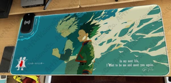 Hunter x Hunter characters on anime-themed mousepad