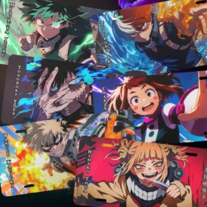 My Hero Academia anime aluminium license plate featuring vivid Plus Ultra manga artwork printed on durable metal